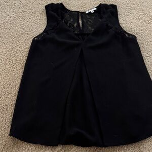 DR2 Black Lace Yoke Sleeveless Camisole